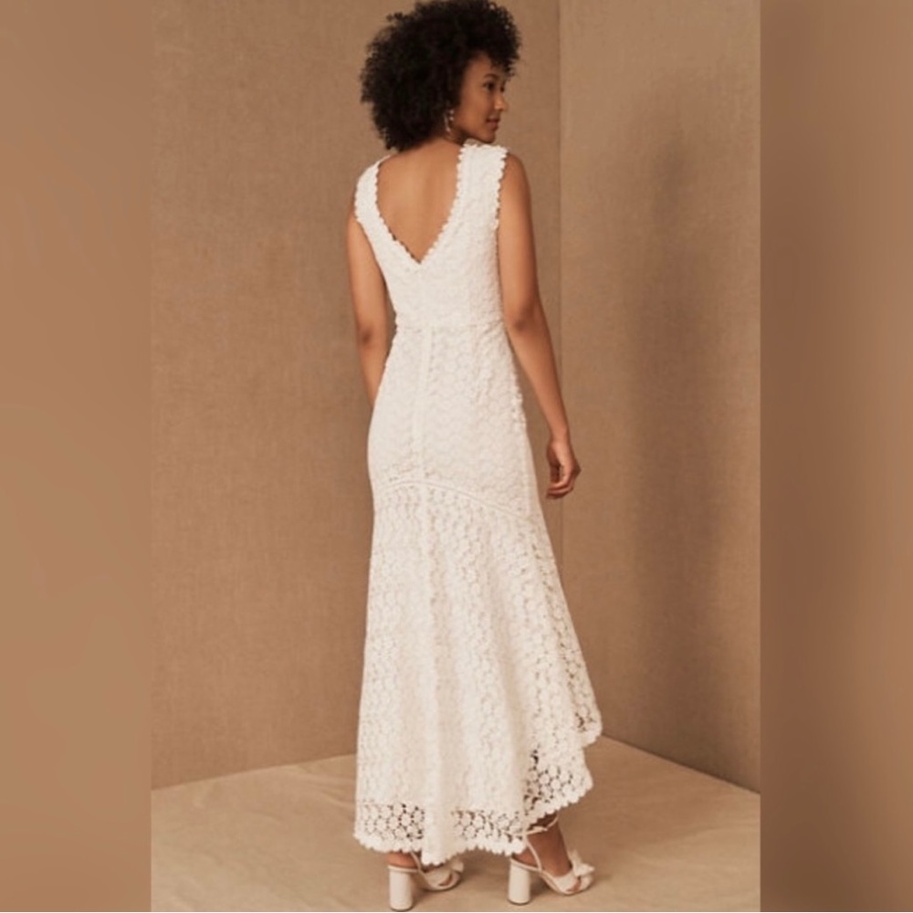 (Dry cleaned) Sau Lee / Anthropologie Natalia white lace midi / maxi dress - Picture 2 of 4